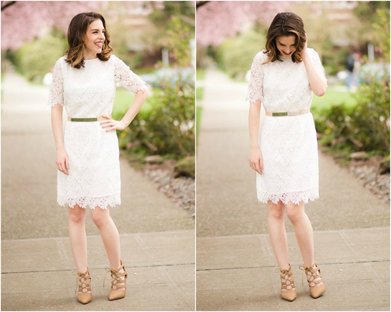 Seattle Fashion Blogger, How to Wear a White Dress Without Looking Bridal