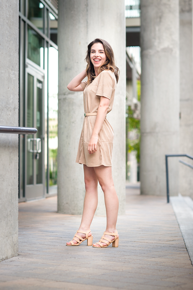 BISHOP + YOUNG Suede Short Sleeve Shift Dress (3)