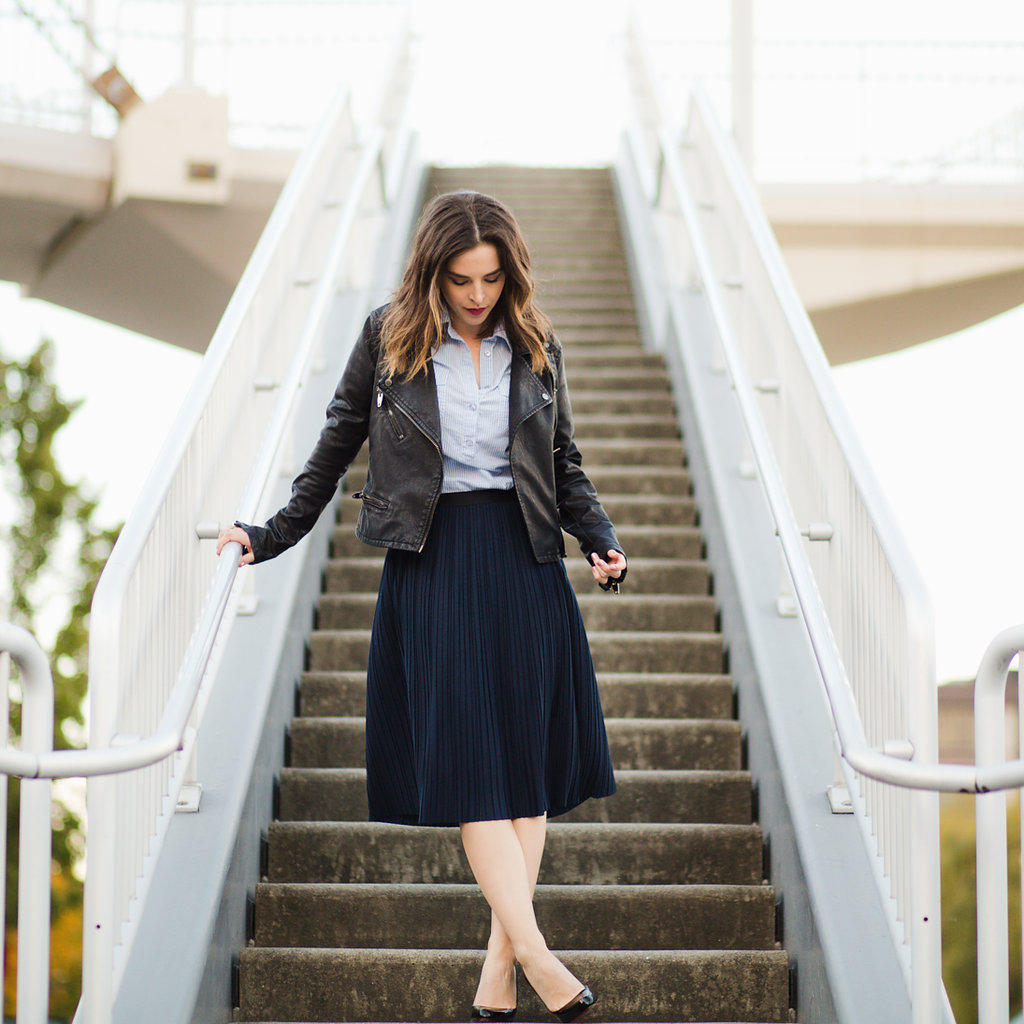 pleated-skirt-and-leather-jacket-2