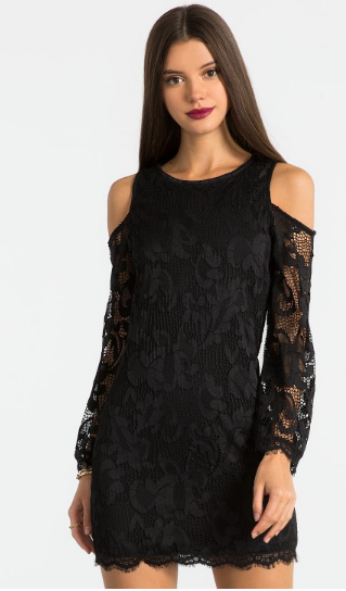 Sans-souci-lace-cold-shoulder-dress