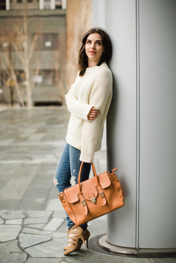 Seattle fashion blogger Pipe and Row Frame Denim