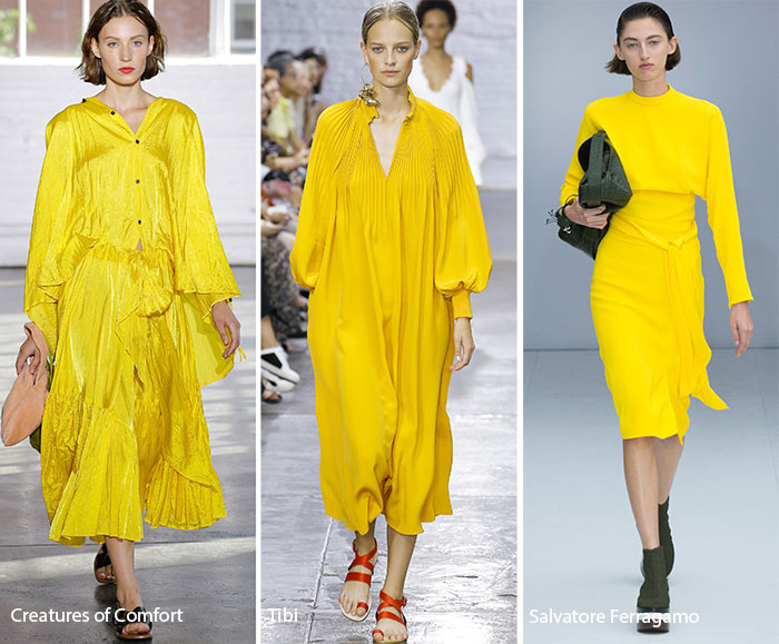 yellow summer fashion trend 2017 runway