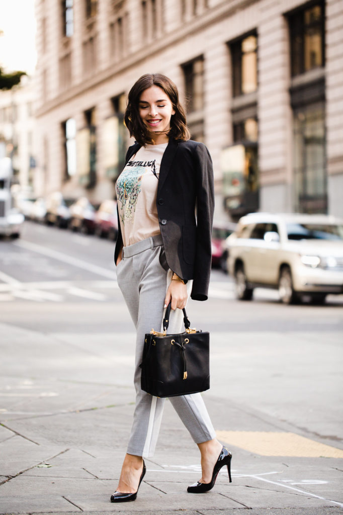 Street style outfits fow work women, work outfit ideas