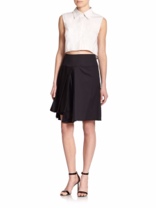 MILLY Sleeveless Cropped Top