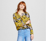 Who What Wear floral button up blouse Target Style