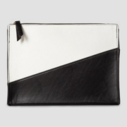 Black and white clutch