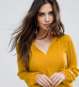 Mustard women's blouse