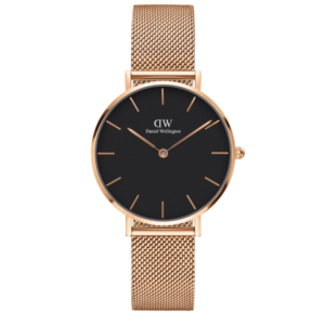 Daniel Wellington Classic Petite Black and Rose Gold