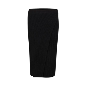 TEXTURED CORN SKIRT BLACK